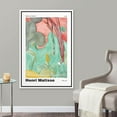 thumbnail image 2 of PixonSign Framed Canvas Print Wall Art Henri Matisse Moroccan Garden Watercolor Pastel Classic Vintage Illustrations Fine Art Decorative Multicolor for Living Room, Bedroom, Office - 16"x24" WHITE, 2 of 5