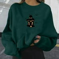 thumbnail image 2 of Women‘s Printed Sweatshirt Loose  Neck Pullover Casual Plus Size Blouse Top, 2 of 4
