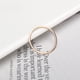 thumbnail image 3 of Anillo ultrafino de acero inoxidable de 1 mm con superficie de arco brillante para mujer, anillo de acero de titanio, anillo de cola fina, pulsera de unión, 3 of 5