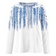 thumbnail image 4 of Ichuanyi liquidación de mujeres de verano para mujeres blusa de manga larga de manga redonda de impresión de encaje de encaje camiseta ICHUANYI WER2023082208676, 4 of 5