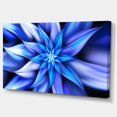 thumbnail image 2 of Dancing Blue Flower Petals - Floral Canvas Art Print, 2 of 4