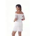 thumbnail image 5 of Fashion short-sleeved splicing temperament commuter tight dress one-shoulder, 5 of 8