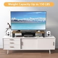 thumbnail image 4 of Dual Monitor Riser Stand Sturdy Computer Monitor Riser MultiPurpose Desktop Storage Organizer Shelf for Laptop Computer (Rustic Large), 4 of 7