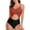 Red, variant on Womens One Piece Swimsuits Fashionable and Solid Color Blocking Open Belly Swimsuit Sleeveless Bathing Suits Red