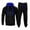 Blue, variant on Brondbend Sweatsuits for Men Mens Two Piece Sweatsuit Set Long Sleeve Hoodies with Zipper Pocket Solid Drawstring Sweatshirt and Sweatpants Tracksuits Loose Winter Outdoor Workout Suits,Black