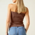thumbnail image 2 of Felirenzacia Tube Tops for Women Going Out Strapless Crop Tops Sleeveless Bandeau Summer Y2k Cute Clothes,Coffee,S, 2 of 7