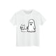 thumbnail image 1 of CAUYDY Toddler Baby Boy Girl Halloween Shirt Spooky Ghost Boo Graphic Tshirt Little Kids Fall Short Sleeve Tee Tops, 1 of 6