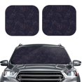 thumbnail image 2 of Hirioo Copper-Gold Gloss Outline Flower1 for 2PCS Windshield Sun Shade Foldable | Front Windshield Shade for Sun, Heat and UV Rays-Medium, 2 of 6