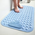 thumbnail image 2 of 27.56x15.75in Bathroom Anti-Slip Mat PVC Floor Mats with Foot Massage | Non-Skid Shower Bathtub Toilet Safety Mat (5 Colors 1.543lb)​, 2 of 6