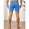 thumbnail image 3 of DARING DIVA Men's Elastic Waistband Soft Mid-Waisted Solid Underwear 36 Blue, 3 of 7