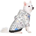 thumbnail image 2 of Honeii America Landmarks2 Print Small Dog Hoodies Pet Hooded Sweatshirts Fall Winter Puppy Cat Sweaters Warm Clothes for Small Dogs Outfits Costume-X-Small, 2 of 7