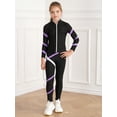 thumbnail image 4 of Zaldita Kids Girls Tracksuit Sportwear Ice Skating Jacket Coat and Yoga Leggings Dance Pants Set Light Purple 12, 4 of 7