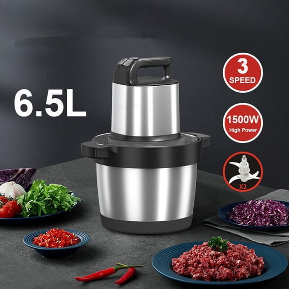 CJC Electric Food Processor Meat Grinder Vegetable Chopper Food Maker 6.5L Bowl 3 Speed