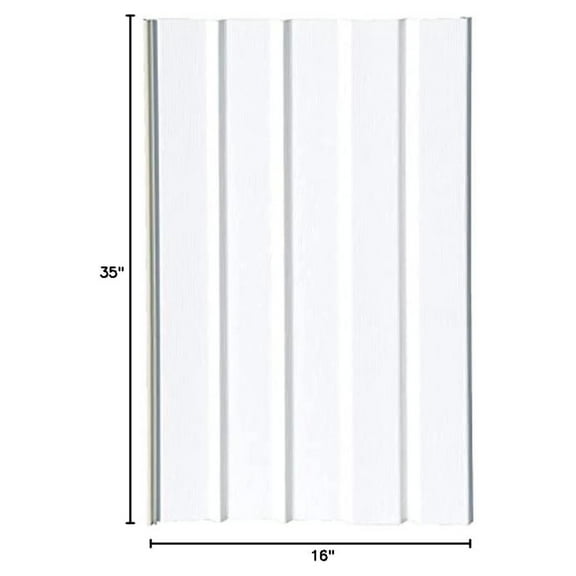 Mobile Home Skirting Vinyl Underpinning Panel White 16" W x 35" L (Pack of 10)