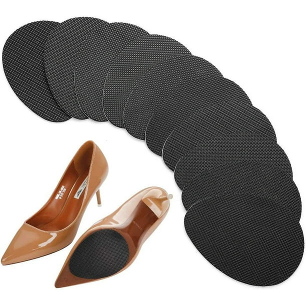 20 almohadillas antideslizantes para zapatos para la parte inferior de los zapatos, pegatinas antideslizantes autoadhesivas de goma de primera calidad, protector de suela antideslizante para tacones