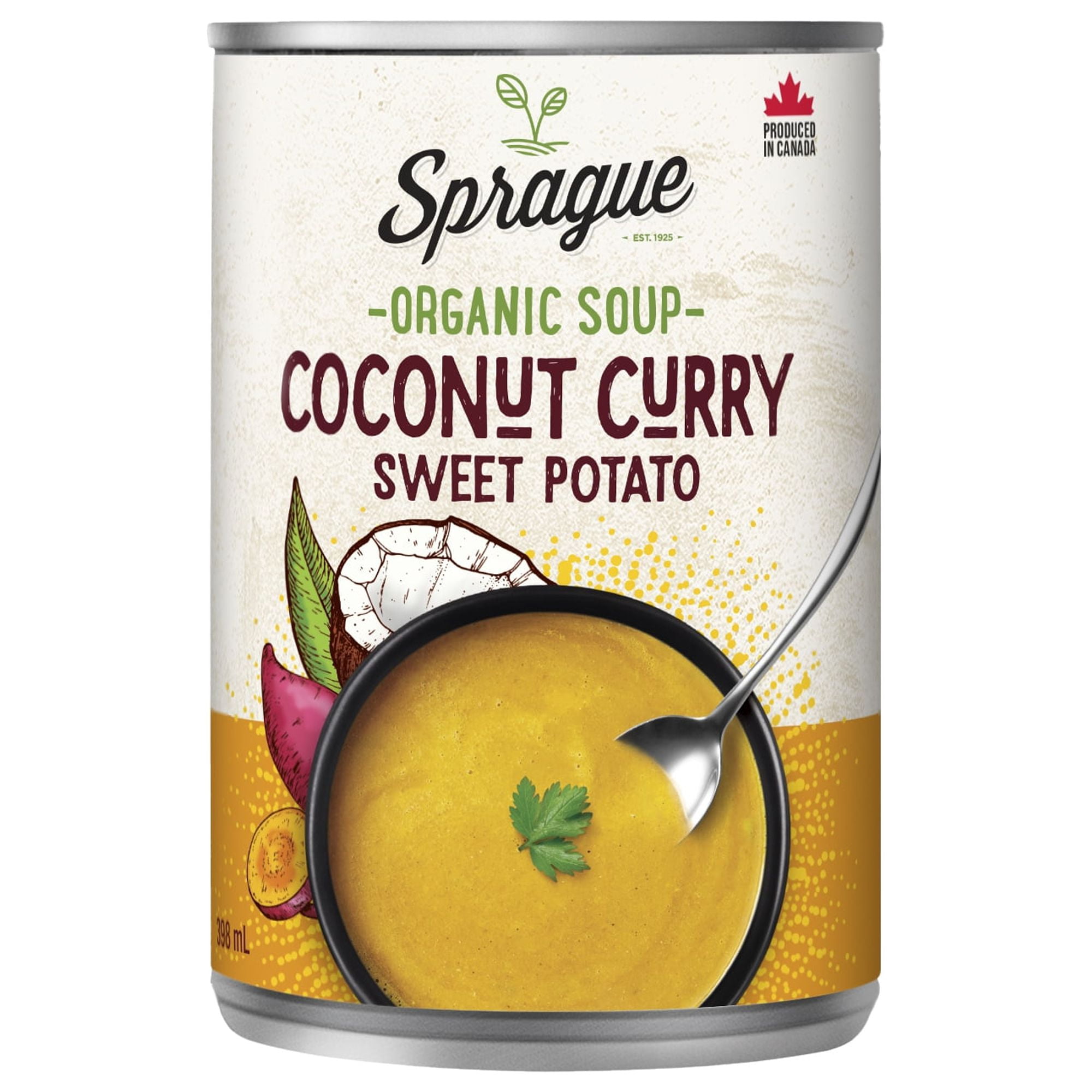 Sprague Soupe au curry et noix de coco biologique