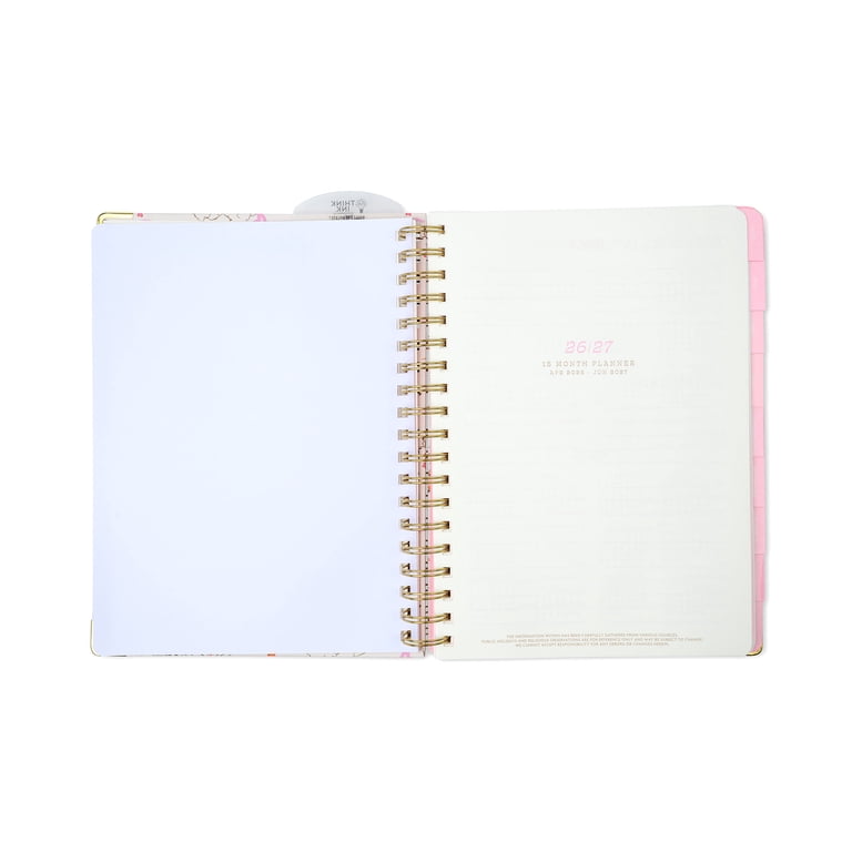Think Ink 15 Month Weekly Twin Wire Planner, 7.5