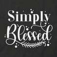 thumbnail image 2 of Simply Blessed T-Shirt | Positive Vibes Black Tee Gift, 2 of 5