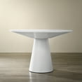 thumbnail image 6 of Roundhill Furniture Rocco 5-Pc 48'' Pedestal Dining Set, Round Pedestal Table with 4 Chairs, 6 of 14