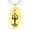 Gold, variant on Stainless Steel Poseidon Greek God of Sea Engraved Small Oval Charm Pendant Necklace
