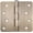 Antique Brass, variant on Stone Harbor Hardware Standard Hinge, 4 Inches, 1/4" Radius Corner, Bulk Pack (100 Each), Satin Chrome