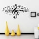 thumbnail image 2 of Bearachild Pegatina de pared de notas musicales, decoración de fondo, calcomanía de fondo DIY para interiores Decoración del hogar Negro 72X75cm, 2 of 6