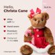 thumbnail image 2 of Peluche de la colección Bearington Christa Cane 35 cm, 2 of 6