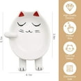 thumbnail image 4 of Ceramic Spoon Rest,Cartoon White Cat Spoon Rests,Multi-Functional Utensil Spoon Rest Holder, 4 of 4