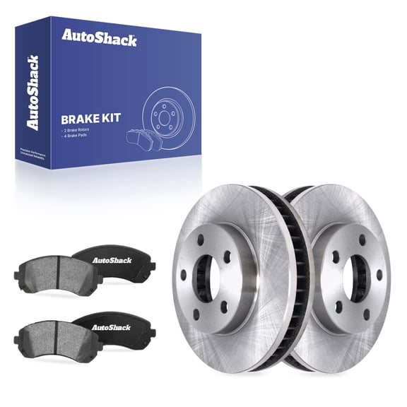 AutoShack Front Vented Brake Rotors   Ceramic Pads 6-PC Brake Kit Replacement for 2002-2004 Pontiac Montana 2002-2004 Oldsmobile Silhouette 10.94" (278 mm)