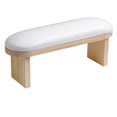 thumbnail image 1 of Cojín para reposabrazos de uñas, lavable, portátil, de madera, para herramientas de belleza, para decoración de uñas, almohada de mano Alto Blanco, 1 of 7