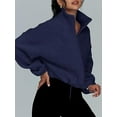 thumbnail image 5 of Anbech Women's Crop Zip Up Jacket Y2K Trendy Long Sleeve Fall Clothes, 5 of 5
