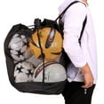 thumbnail image 3 of Large Football Mesh Bag Soccer Ball Backpack with Adjustable Shoulder Strap M Shoulder Bag, 3 of 9