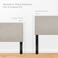 thumbnail image 2 of Modway Taylor Full/Queen Upholstered Linen Fabric Headboard in Beige, 2 of 8
