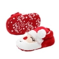 thumbnail image 2 of Lujianch Toddle Footwear Winter Warm Floor Shoes Soft Sole Indoor Warm Santa Toddler Shoes Lightweight Athletic Shoes Size 12-18 Months, 2 of 5