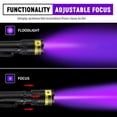thumbnail image 4 of Linterna UV DARKDAWN 395nm, luz negra, recargable por USB, 4 of 6