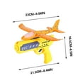 thumbnail image 2 of Airplane Launcher Toys, 2 Flight Modes LED Foam Plane Toy for B0ys, Outdoor Flying Toys Birthday Gifts for B0ys GirIs, Glow-in-Dark Foam Airplane Toy, 2 of 3