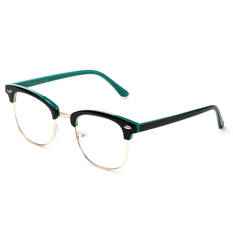 Horn Rimmed Reading Glasses for Women Blue Light Blocking