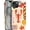 Fish Fruit Aesthetics Collage, variant on Compatible with iPhone 12 Pro, Frosted PC Anti-Scratch Shockproof Case - Vintage Tile Checkered Floral Butterfly