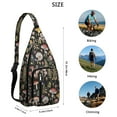 thumbnail image 3 of Waterproof Hiking Backpack Sling Bag for Women – Lightweight Crossbody Bags with Adjustable Strap, Multipurpose Chest Bag for Travel, Outdoor Adventures & Everyday Use – Boho Vintage Mushroom Design, 3 of 4