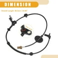 thumbnail image 3 of Sensor ABS Único Bargains No. 599101W000 Sensor de Velocidad de Rueda ABS Trasera Izquierda para Kia Rio 2012-2017 ABS Metal Negro, 3 of 7