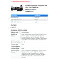 thumbnail image 2 of Fuel Pressure Sensor - Compatible with 2002 - 2007 Saturn Vue 2003 2004 2005 2006, 2 of 2