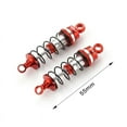 thumbnail image 1 of Baohd Aluminum Alloy 1/16 Front Shock Absorber For Mini-B Mini-T OFF-Road 2pcs RC Car Accessories Replacement Parts Red, 1 of 5