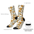 thumbnail image 4 of Logiee Giraffes Head Print Adult Socks for Men & Women,Calf Socks, Ankle Socks,Boots Socks,Breathable Casual Sock,Unisex Crew Socks, 4 of 6
