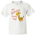 thumbnail image 3 of Inktastic My Glamma Loves Me- Cute Giraffe Youth T-Shirt, 3 of 5