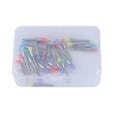 thumbnail image 2 of 100 piezas de cepillos de nailon de colores variados, cepillo pulidor dental plano, 2 of 15