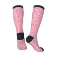 thumbnail image 4 of Balery Pink Donut Fun Novelty Socks Men'S Women'S Crew Socks Funny Crazy Novelty Socks Quirky And Cool Socks, 4 of 9