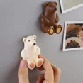 thumbnail image 4 of Soporte para cepillo de dientes de pared con forma de oso polar de dibujos animados adorable y creativo, con ventosa, no se cae fácilmente, accesorios de baño, 4 of 6