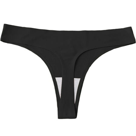 

Cotton Underwear For Women Women s Seamless Hipster Panties Invisible High Waist No Show Womens Bikini Underwear(M Black)