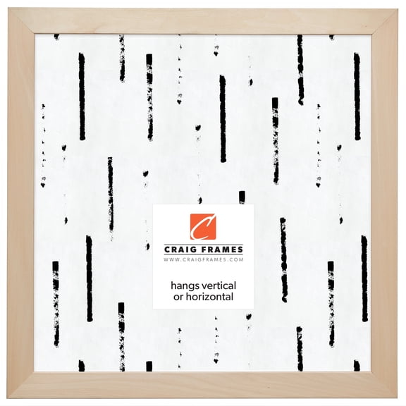 Craig Frames DIY Unfinished Wood Picture Frame, 12 x 12 Inch, Natural