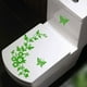 thumbnail image 4 of Liquidación de pegatinas de pared Meiiso, pegatinas de pared con diseño de flores para asiento de inodoro, decoración de baño, mariposas, color verde., 4 of 4
